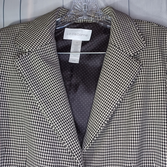 Liz Claiborne Houndstooth blazer - Picture 9 of 14